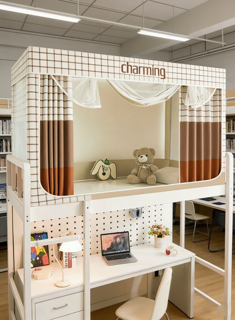 عربست السرير مظلمة الخيام ستارة الإظلام السرير الفردي خيمة ستارة التظليل الطلاب قماش السرير مظلمة البعوض شبكة حماية الخصوصية للطلاب النوم - Image 5